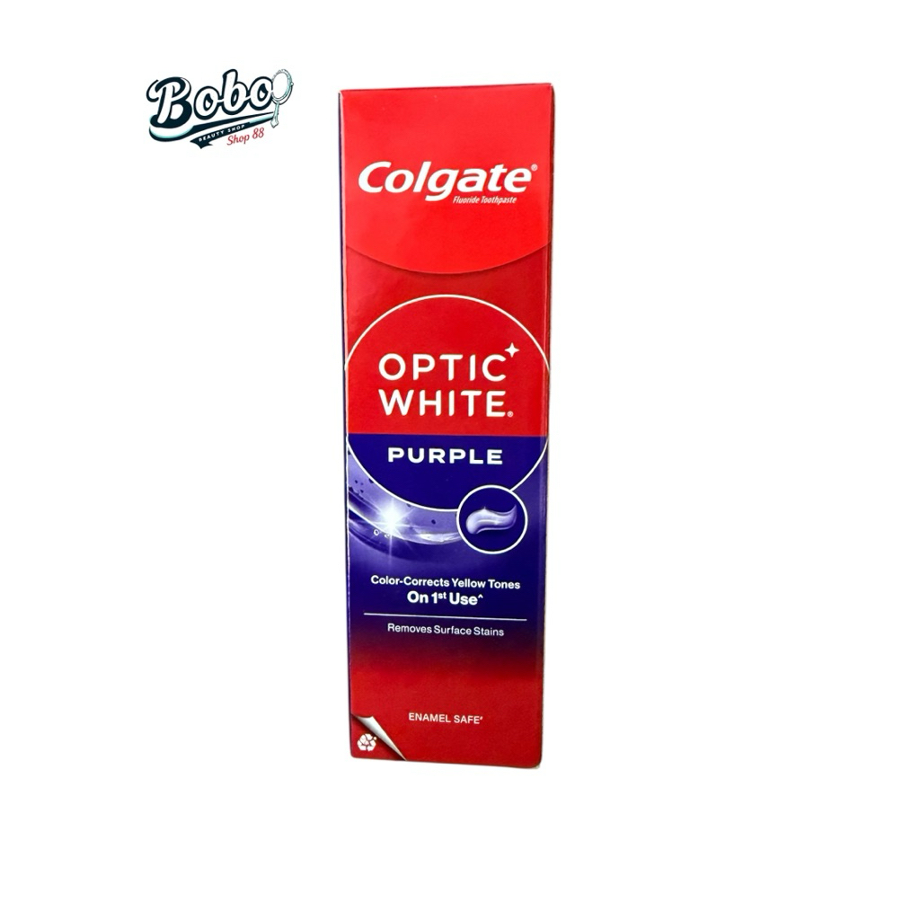 ยาสีฟัน คอลเกต อ๊อพติค ไวท์ เพอร์เพิล 100 กรัม Colgate Optic White Purple 100g.