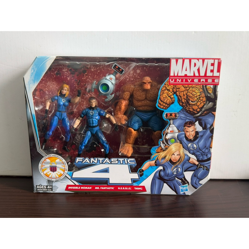 Hasbro Marvel Universe Fantastic 4 Invisible Woman Mr. Fantastic H.E.R.B.I.E. Four 3.75 1:18