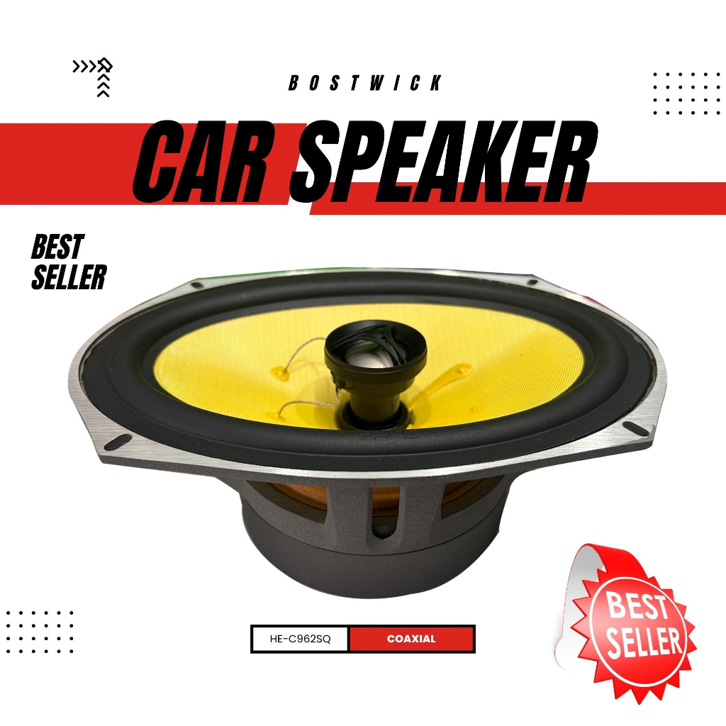 BOSTWICK HE-C692 SQ ลำโพงแกนร่วม 6X9 นิ้ว เสียงดี รุ่นท้อป TOP MODEL  ลําโพง 6X9 นิ้ว ยี่ห้อ BOSTWIC