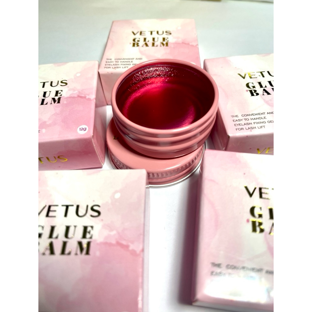 กาวเจลลิฟติ้งขนตา Glue Balm Vetus ขนาด12g กลิ่นดอกไม้
