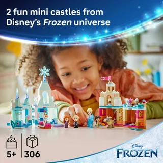 *Exclusive* LEGO Disney Princess 43278 Mini Arendelle Castle & Elsa's Ice Palace (306pcs.), Building Blocks, Kids Toy