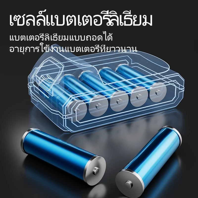 Maybuck Japan พัดลมแบตเตอรี่ไร้สาย 8นิ้ว พกพา ปรับ 2 สปีด thumbnail 6
