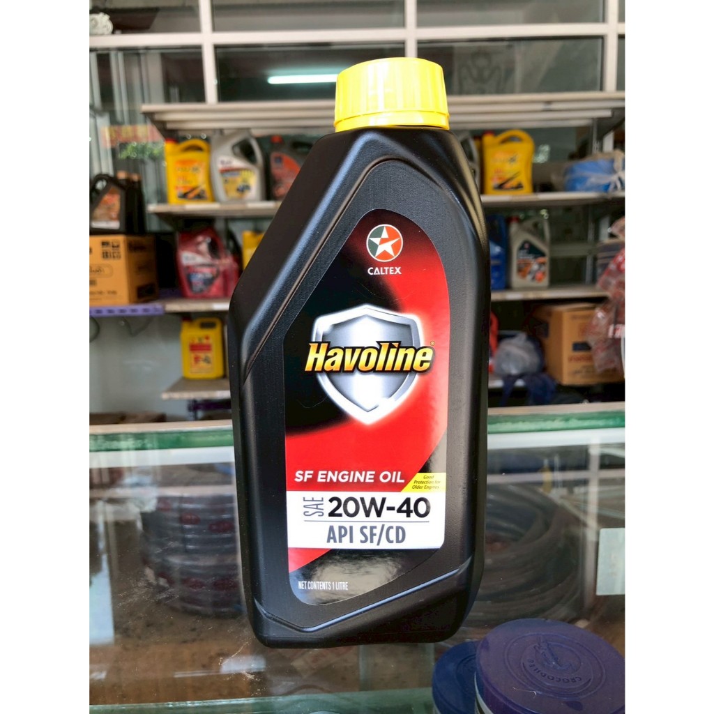 น้ำมันเครื่อง Caltex Havoline SF Engine Oil SAE 20W-40 ปริมาณ 1ลิตร