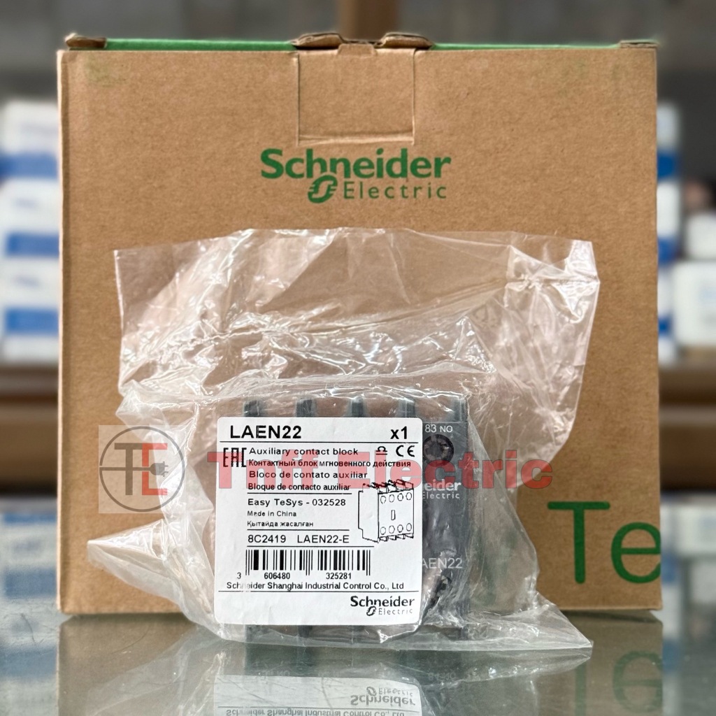 Schneider LAEN22 คอนแทคช่วย/คอนแทคเสริม ติดตั้งด้านบน (2NO + 2NC) EasyPact TVS