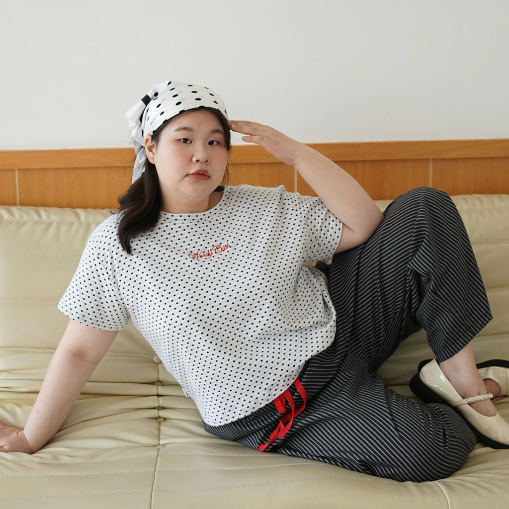 Poly Dot เสื้อเบบี้ทีลายจุด Size 50 , 54 นิ้ว wendystore19