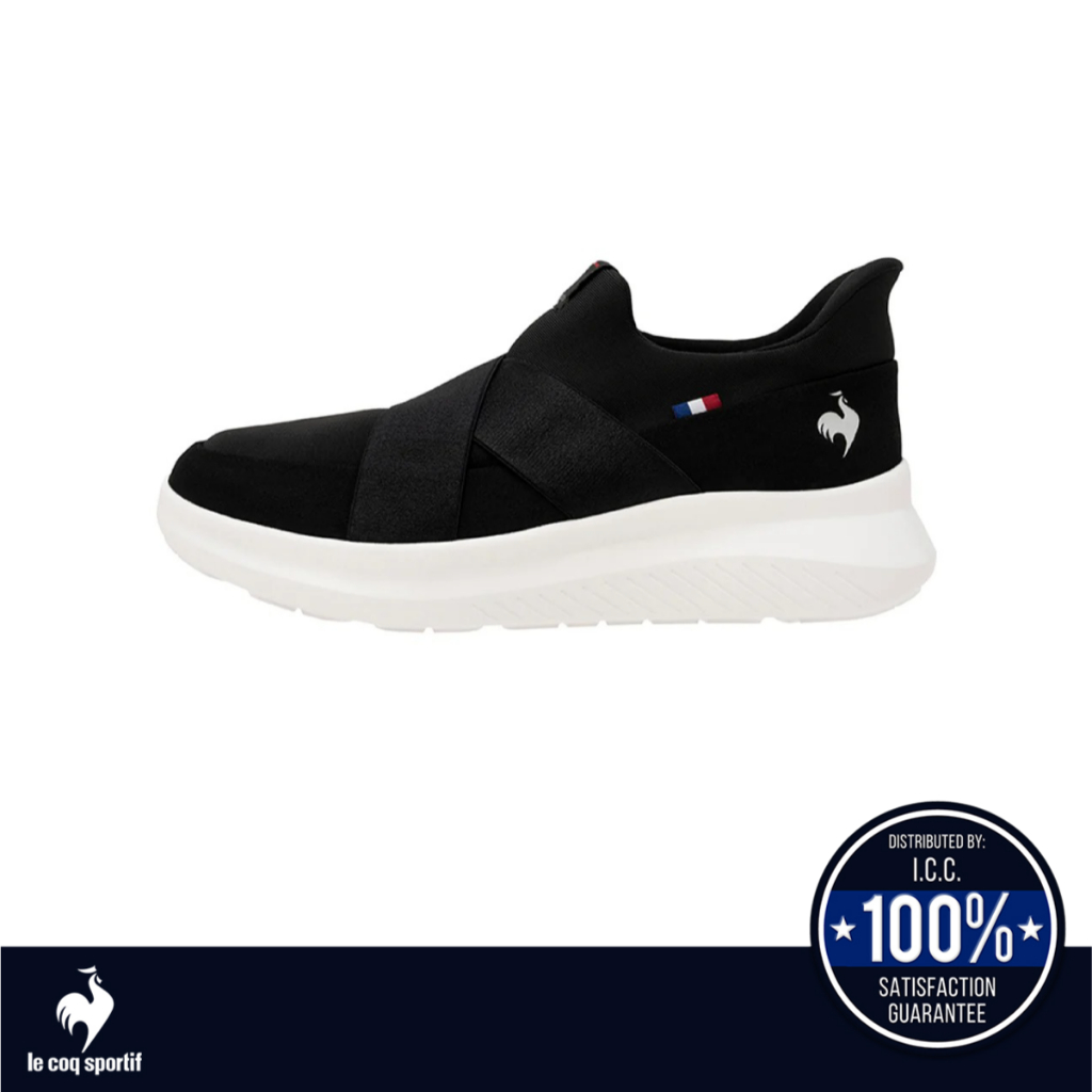 le coq sportif รองเท้าผู้หญิงรุ่น LCS MARNE DBSP SI สีดำ (รองเท้าผ้าใบแฟชั่น,สลิปออน,ผ้าใบผู้หญิง)