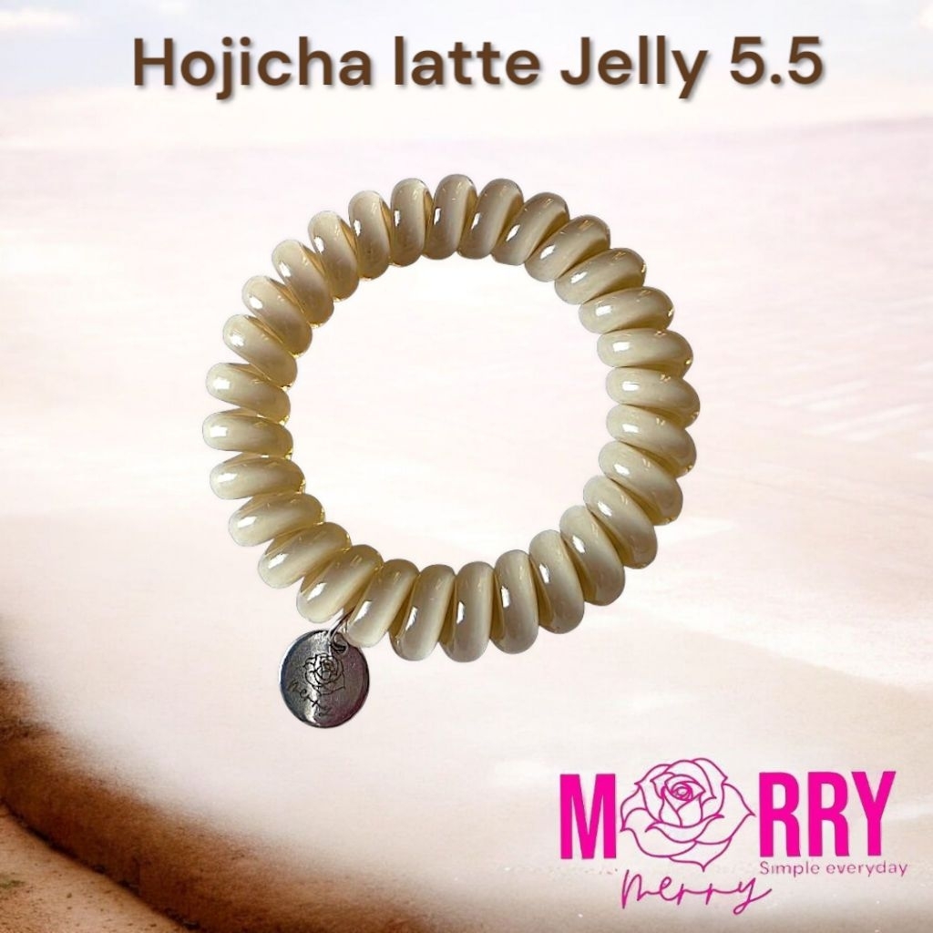 ยางรัดผม Merry merry รุ่น Hojicha latte Jelly : 5.5