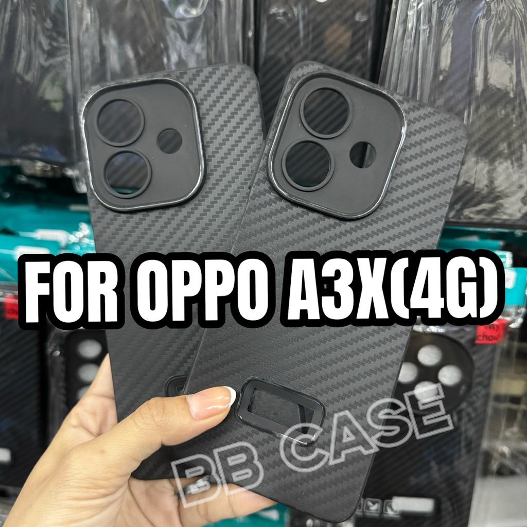เคสTPUเคฟล่าบางเบา รุ่น OPPO A3X(4G)/A3Pro(5G) ตรงรุ่น เคสเคฟล่าดำด้านแบบนิ่มบิดงอได้ บาง สินค้าพร้อมจัดส่งในไทย