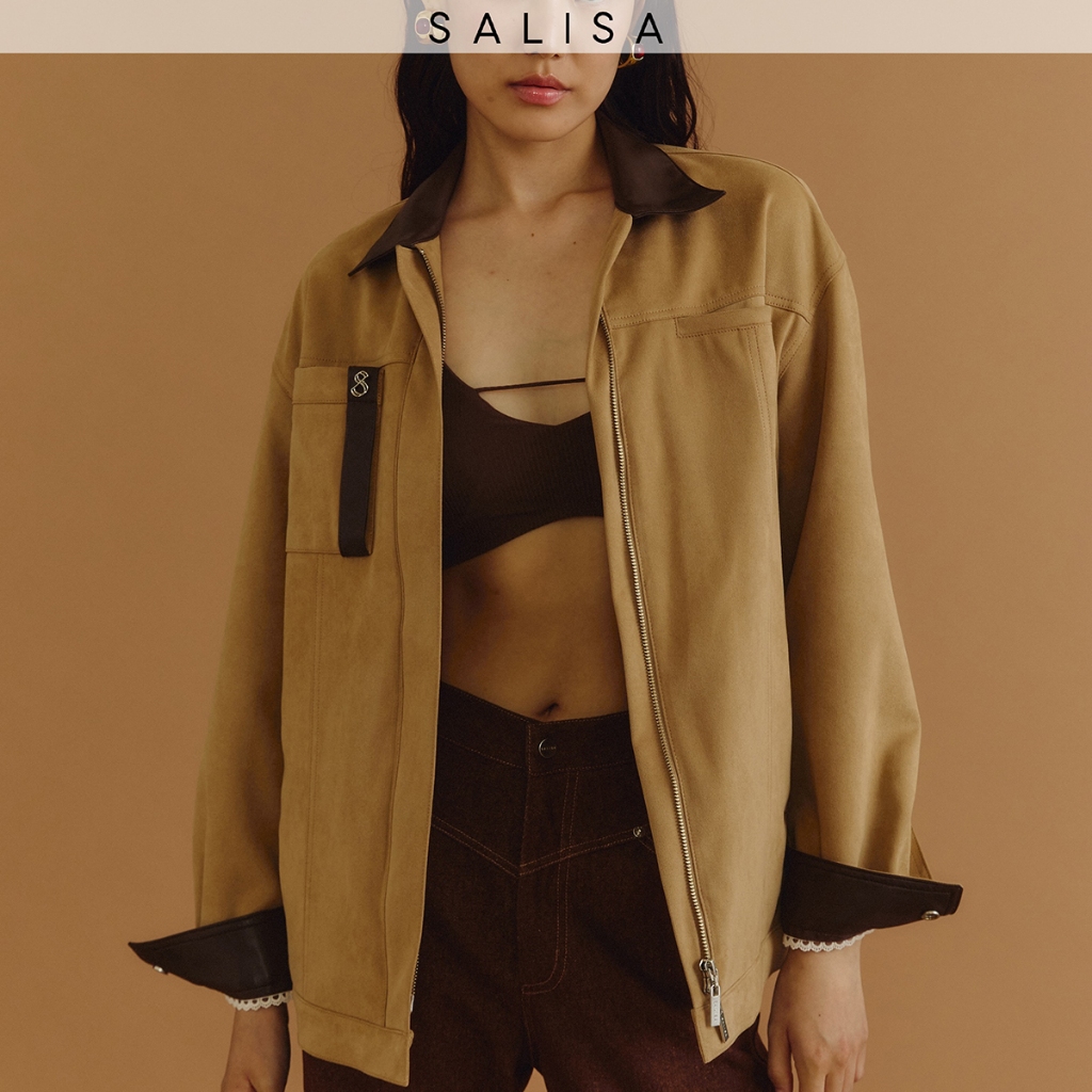 SALISA - BARN JACKET FW25 Dark Brown