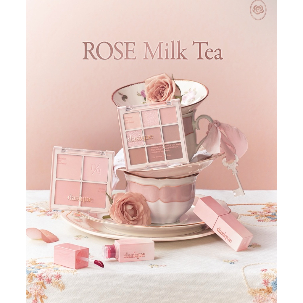 (พรีออเดอร์) Dasique rose milk tea palette blush