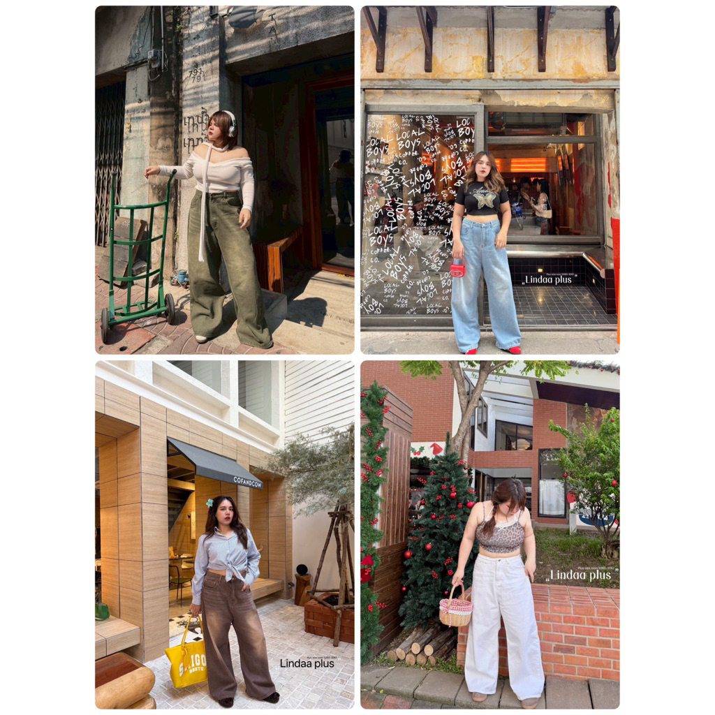 Buggy jeans กางเกงยีนส์ขากระบอกใหญ่พิเศษ เอว 34-46”