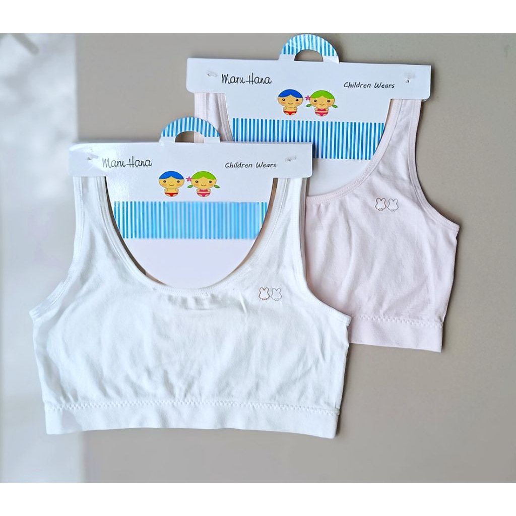 เสื้อชั้นในเด็กcotton นิ่ม สำหรับเด็ก 6-8 ปี (ขนาดเล็ก)