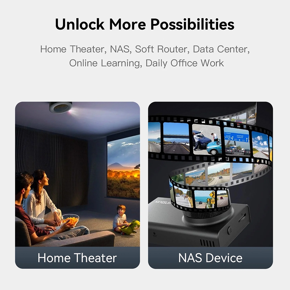 [Official ศูนย์ไทย] Beelink ME mini 6-Slot Home Storage NAS Mini PC Intel® Twin Lake N150 มินิพีซี+NAS - รูปที่ 5