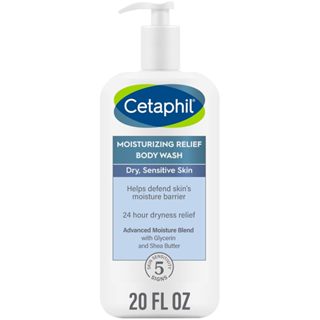 Cetaphil Moisturizing Relief Body Wash ครีมอาบน้ำผิวแห้งแพ้ง…