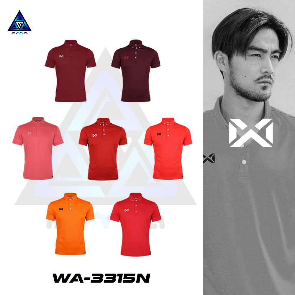 เสื้อ WARRIX รุ่น CLASSIC รหัส WA-3315N วาริกซ์ เสื้อโปโล WARRIX ชายและหญิง ชุด 4 ของแท้100%