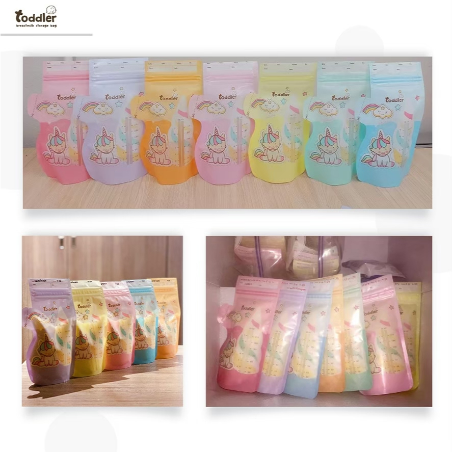 (6กล่อง) Toddlerfamily ถุงเก็บน้ำนมแม่ รุ่น Unicorn  7 ออนซ์ กล่องละ 35 ใบ ราคา ถูกที่สุด ดีลบีเคเค แกลเลอรีภาพที่ 5