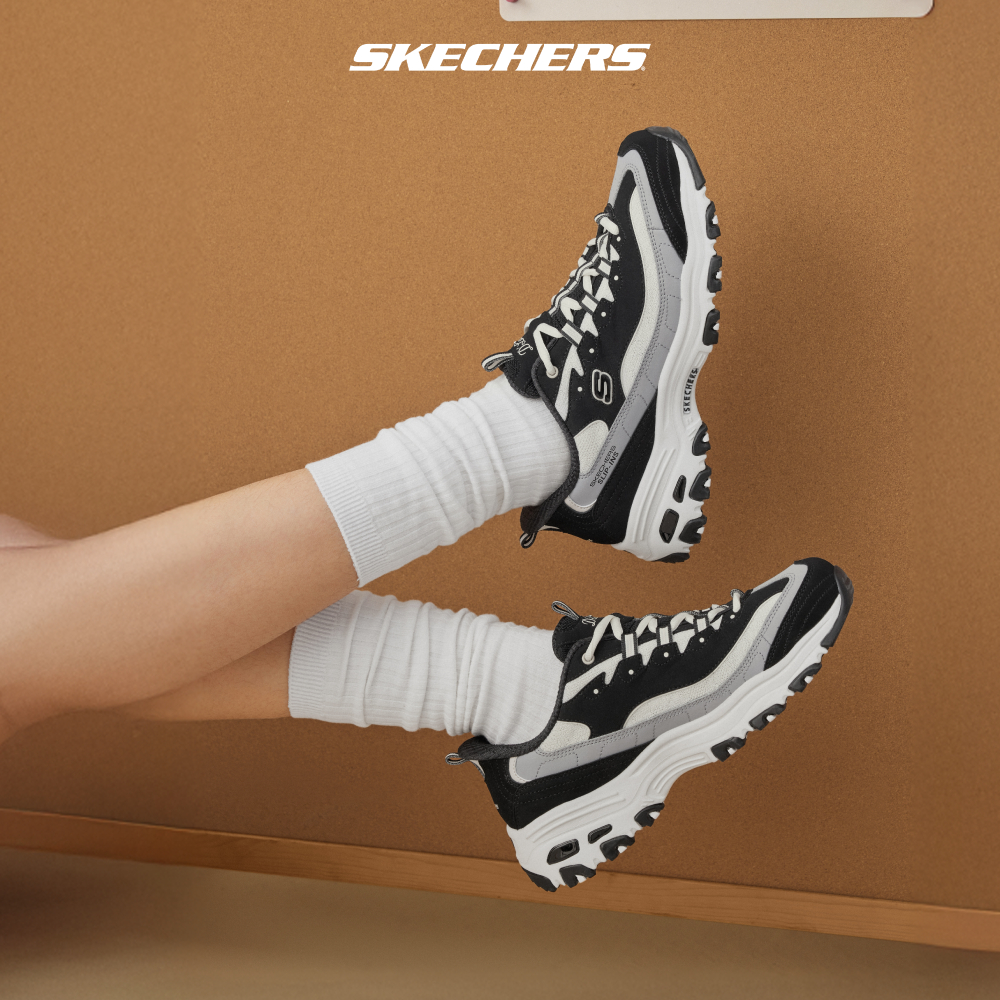 Skechers Women D'lites Sport Shoes 150537-BKNT (Air-Cooled Memory Foam)