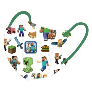 แมสเด็ก 4-12 ปี ลายไมน์คราฟต์ Minecraft พร้อมส่งที่ไทย