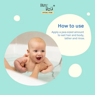 BZU BZU Baby Travel Kit ชุดอุปกรณ์อาบน้ำเด็กประกอบด้วย Head to Toe Baby Wash 50ml , Cooling Baby Lotion 25ml
