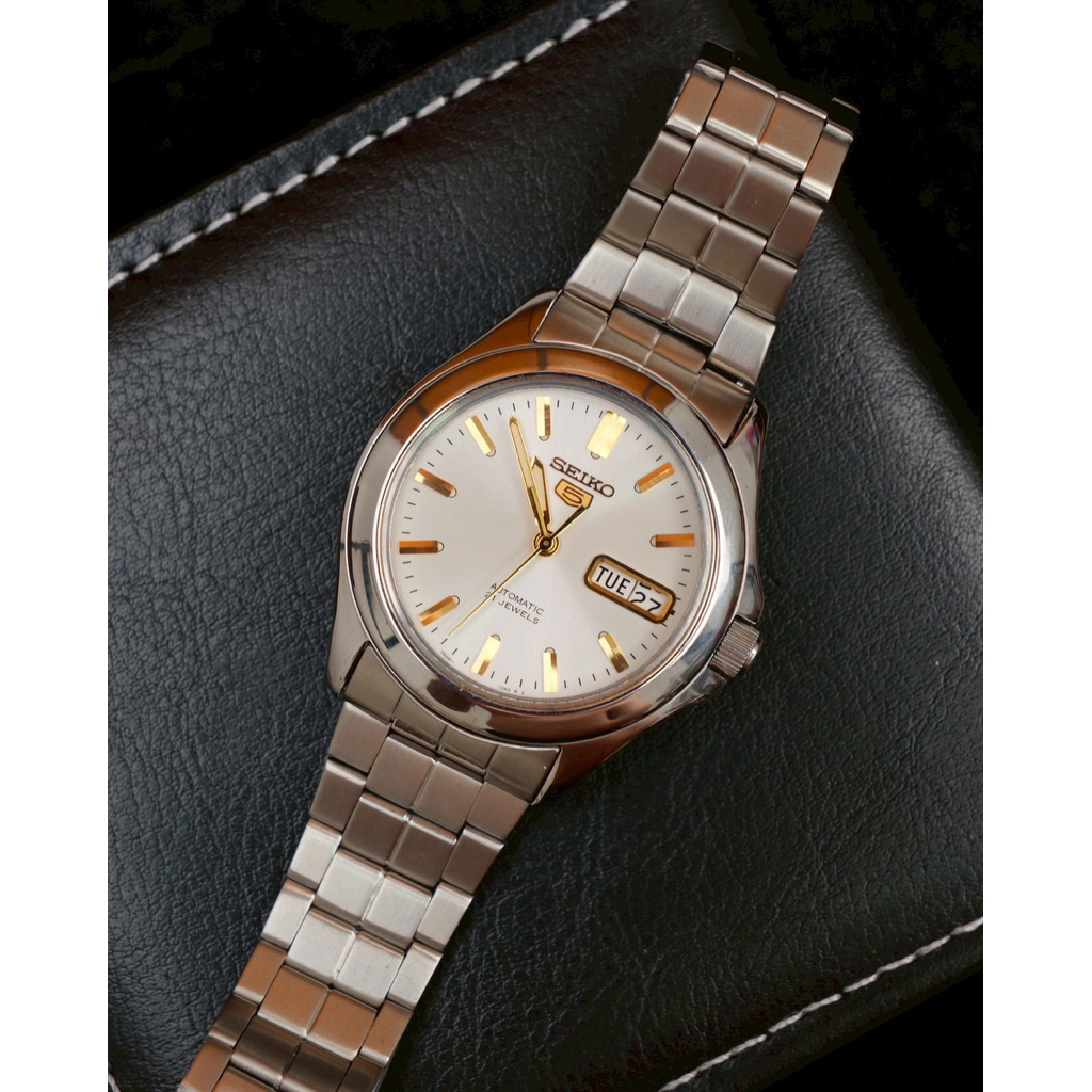 Seiko 5 Automatic 21 Jewels (7s26B)ฝาหลังโชว์เครื่อง