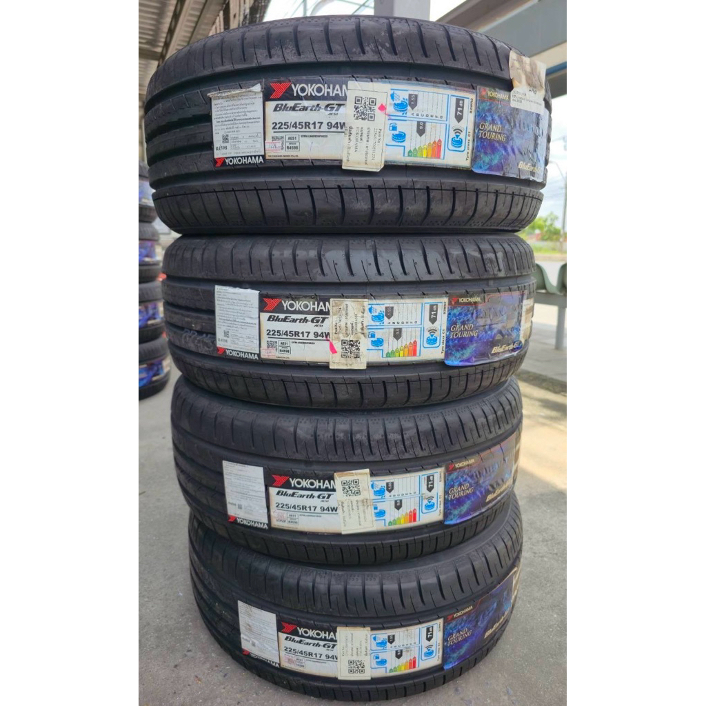 🚗🚓yokohama 225/45/17 AE51 ยางใหม่ปี24