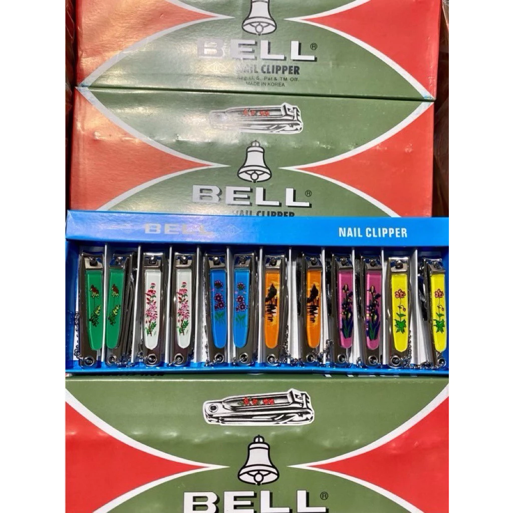 ยกโหล 12 ชิ้น กรรไกรตัดเล็บ bell อย่างดี ขนาด 7.5 cm. K002