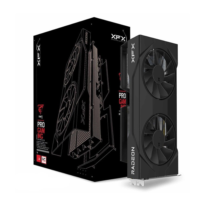 VGA (การ์ดแสดงผล) XFX SWIFT AMD RADEON RX 9060 XT OC GAMING EDITION 8GB GDDR6 (RX-96TSW8GBQ)