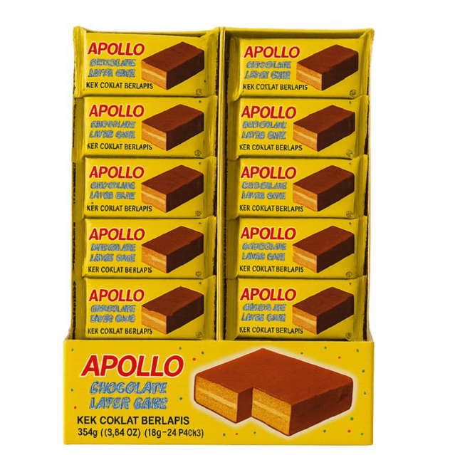 เค้ก อพอลโลApollo 1 กล่อง 24 ชิ้น อร่อยมาก