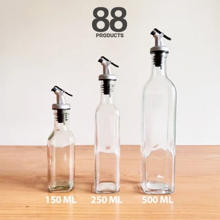 ขวดใส่ซอส ขวดแก้วใส่ซอสเครื่องปรุง ขวดใส่น้ำปลา 150 250 500ml พร้อมจัดส่ง ส่งไว 88Products