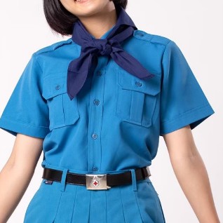 เสื้อยุวกาชาด เฉพาะเสื้อ  ราคาพิเศษ!!! สีฟ้า ชัยพฤกษ์ KGM Un…