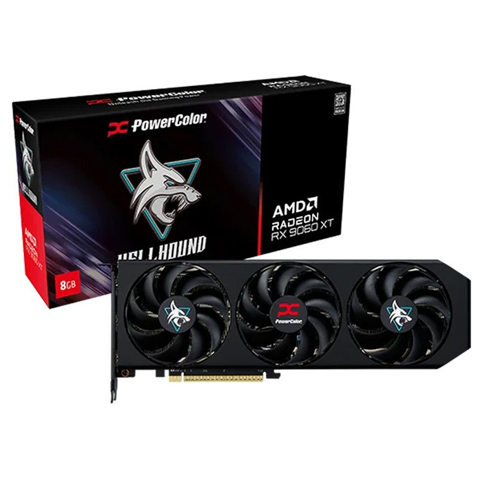 POWER COLOR RX9060XT HELLHOUND OC 8GB GDDR6