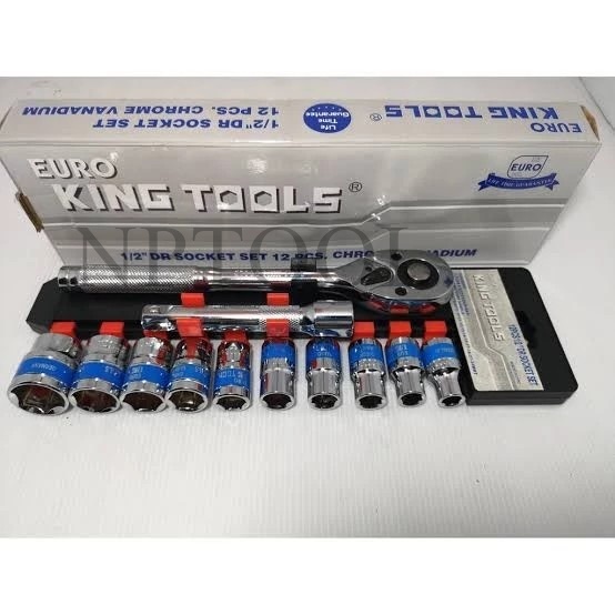 NP-342 เครื่องมือช่าง Euro king tool DR SOCKET SET 12 PCS เครื่องมือช่าง Euro king tool