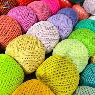 เชือกฟอกนิ่ม 100ก 2 มิลลิเมตร ถักหมวก คอตตอนเกลียว เชือกถักDIY