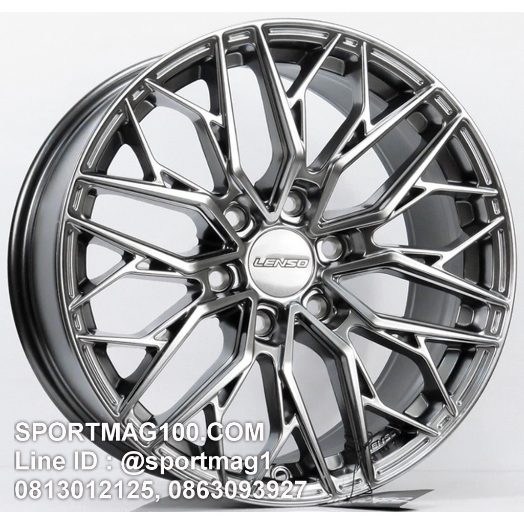 ล้อแม็กซ์ Lenso Jager Ventus ขอบ18นิ้ว 6รู130 สีไฮเปอร์แบล็ค กว้าง8.5นิ้ว Offset40 [22138]