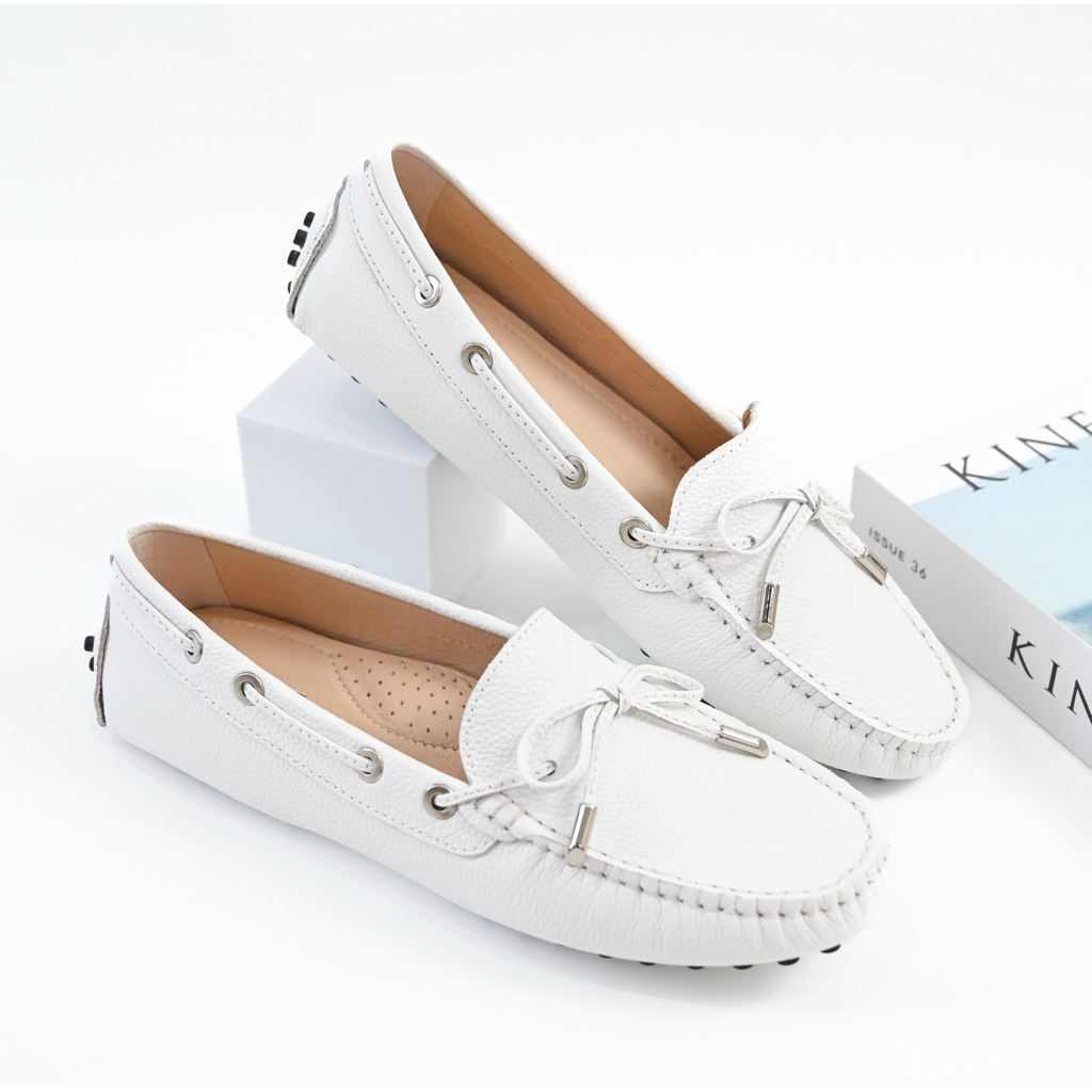 Soulmate Shoes รองเท้าหนังแท้ Mellow Mate in Daisy White