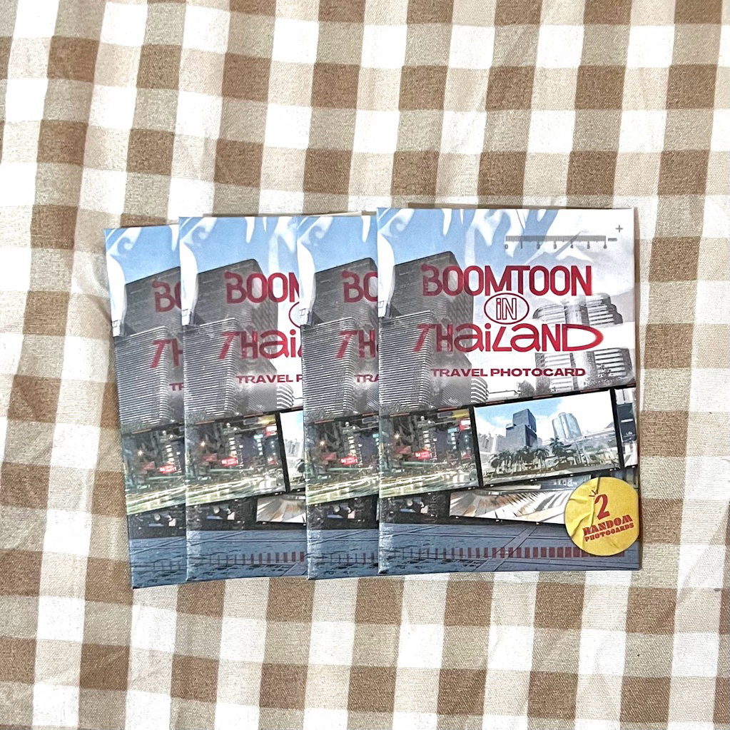[ไม่แกะ/unopened] ซองสุ่มการ์ด บูมตูนเที่ยวไทย Travel photocard - boomtoon in Thailand