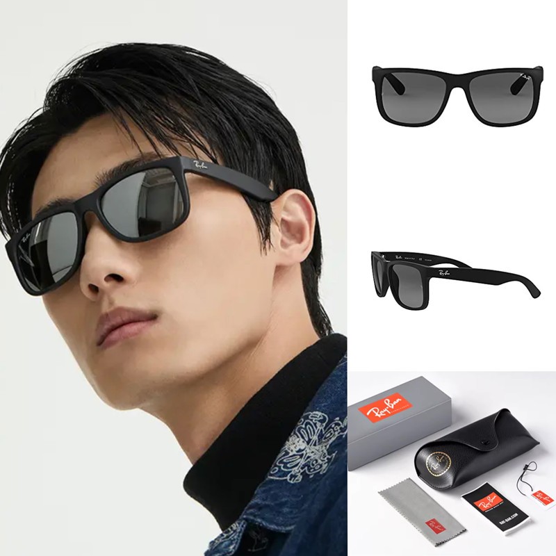 แว่นกันแดดสำหรับผู้ชายและผู้หญิงพร้อมอุปกรณ์ป้องกันแสงแดดและแว่นกันแดดกันแสงmJustin - RB4165F