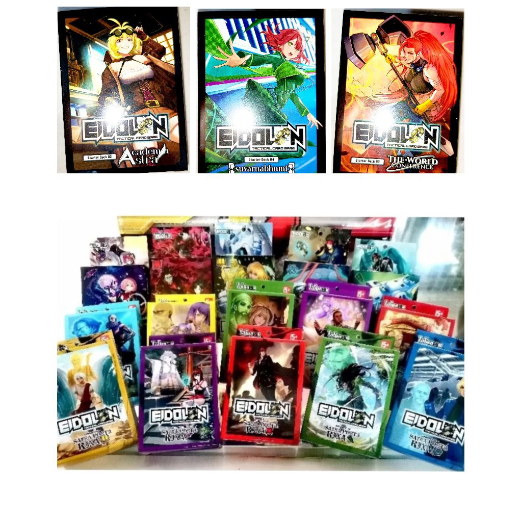 การ์ดเกม EIDOLON(ไอโดลอน) Stater01ถึง04+Expansion Set01ถึง02+โปรโมฯ+เพลแมทลิขสิทธิ์