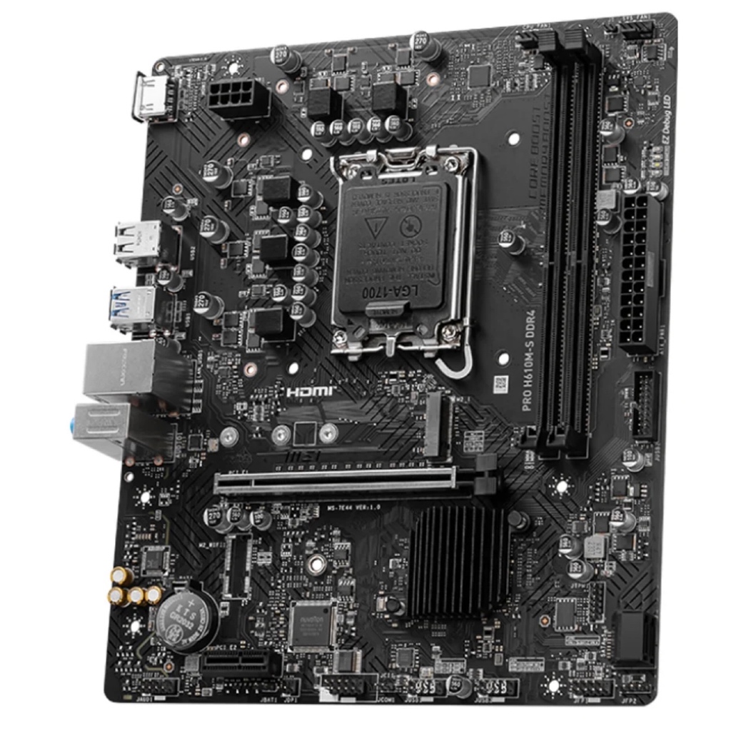 MSI PRO H610M-S DDR4 MAINBOARD (เมนบอร์ด)   (INTEL SOCKET 1700 DDR4 MICRO-ATX)
