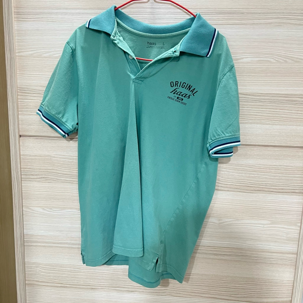 เสื้อคอปก haas มือ2 ไซส์ l