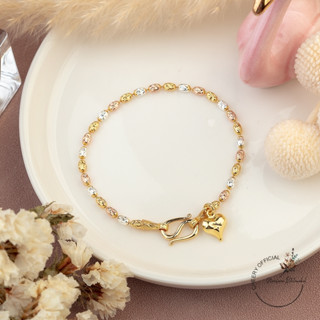 สร้อยข้อมือแฟชั่น สามกษัตริย์ ลายเม็ดข้าวญี่ปุ่น พร้อมส่ง