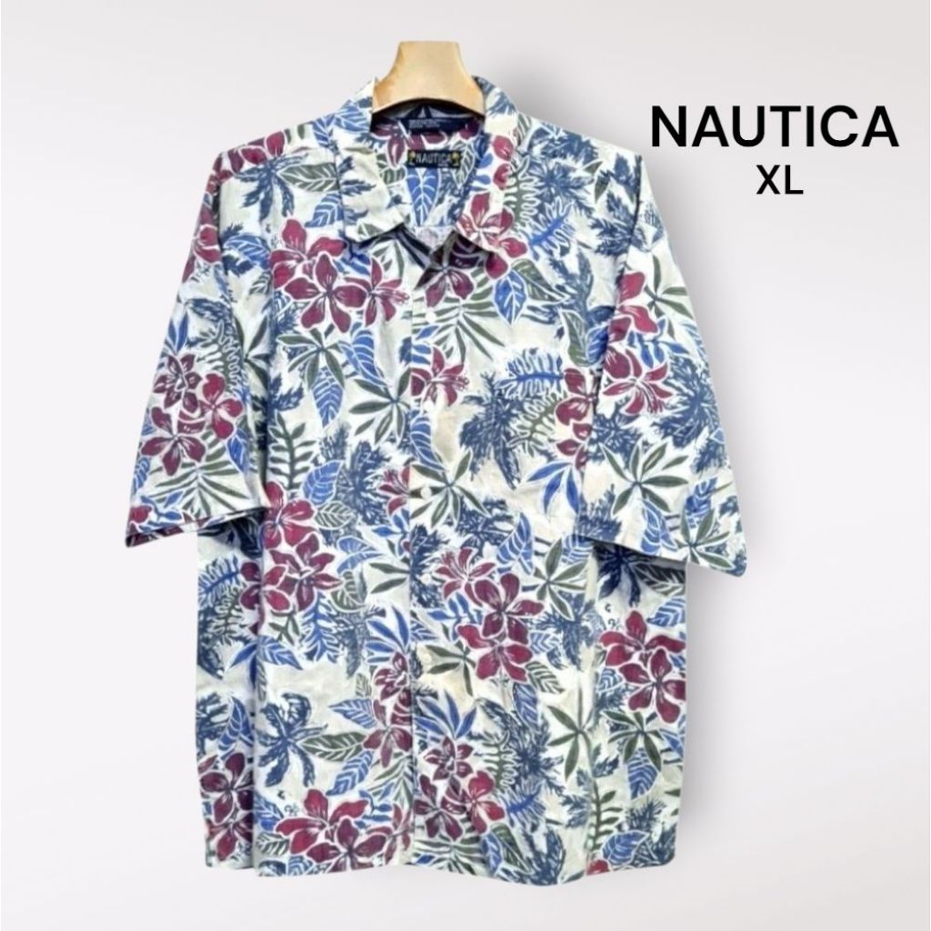 🏖NAUTICA เสื้อฮาวายมือสองแท้