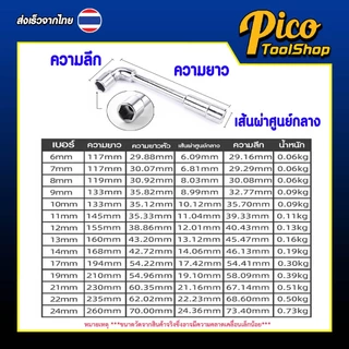 ⭐️พร้อมส่งจากไทย⭐️ ประแจบล็อคตัวL ประแจชุดบล็อค บล็อคตัวแอล แบบ2หัวปลายทะลุ ขนาด6-24mm /ราคาต่อตัว