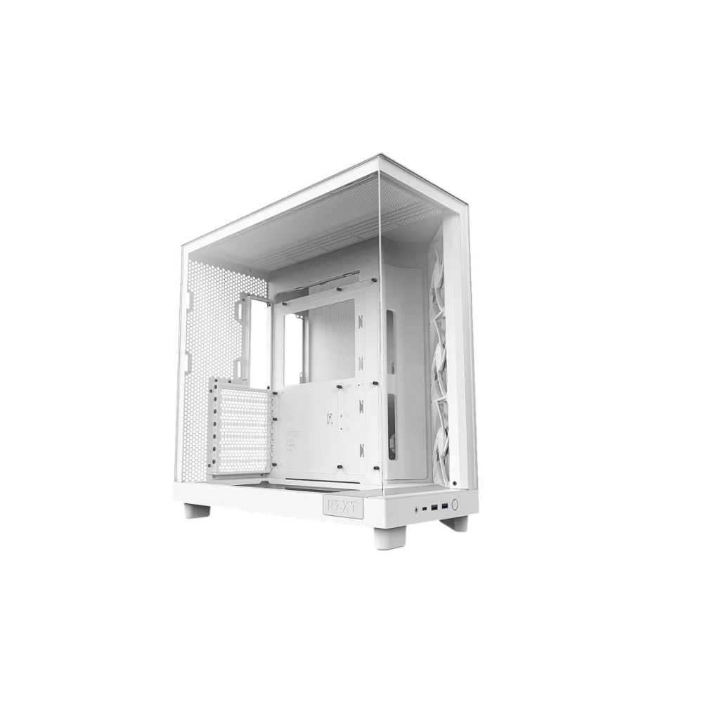 ATX CASE (NP) NZXT H6 FLOW WHITE