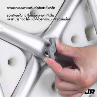 SHOWER SEAT เก้าอี้อาบน้ำมีพนักพิง มีทีวางแขน เก้าอี้สำหรับผู้สูงอายุผู้ป่วย ปรับระดับได้ สีขาว พร้อมส่ง