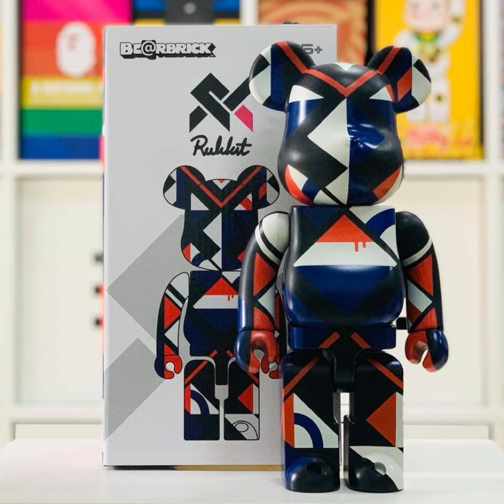 bearbrick Rukkit ตุ๊กตาหมี ขนาด400% ของแท้ ใหม่ ไม่เคยแกะ