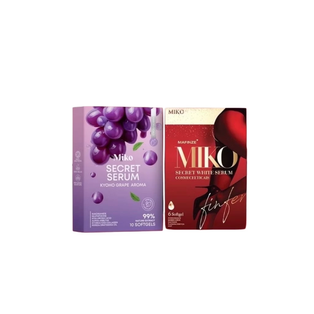 มิโกะ เซรั่ม [ไม่ระบุชื่อสินค้า] Miko กลิ่นองุ่นเคียวโฮ MIKO SECRET SERUM มิโกะ วิตามินบำรุงน้องสาว กล่องแดง พร้อมส่ง
