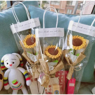 🌷BOX🌷ราคาถูก..ถุงใสพรีเมี่ยมพร้อมป้ายคำพูด สำหรับจัดเซ็ตของขวัญ/ช่อดอกไม้ วันเกิด วาเลนไทน์ รัปปริญญา