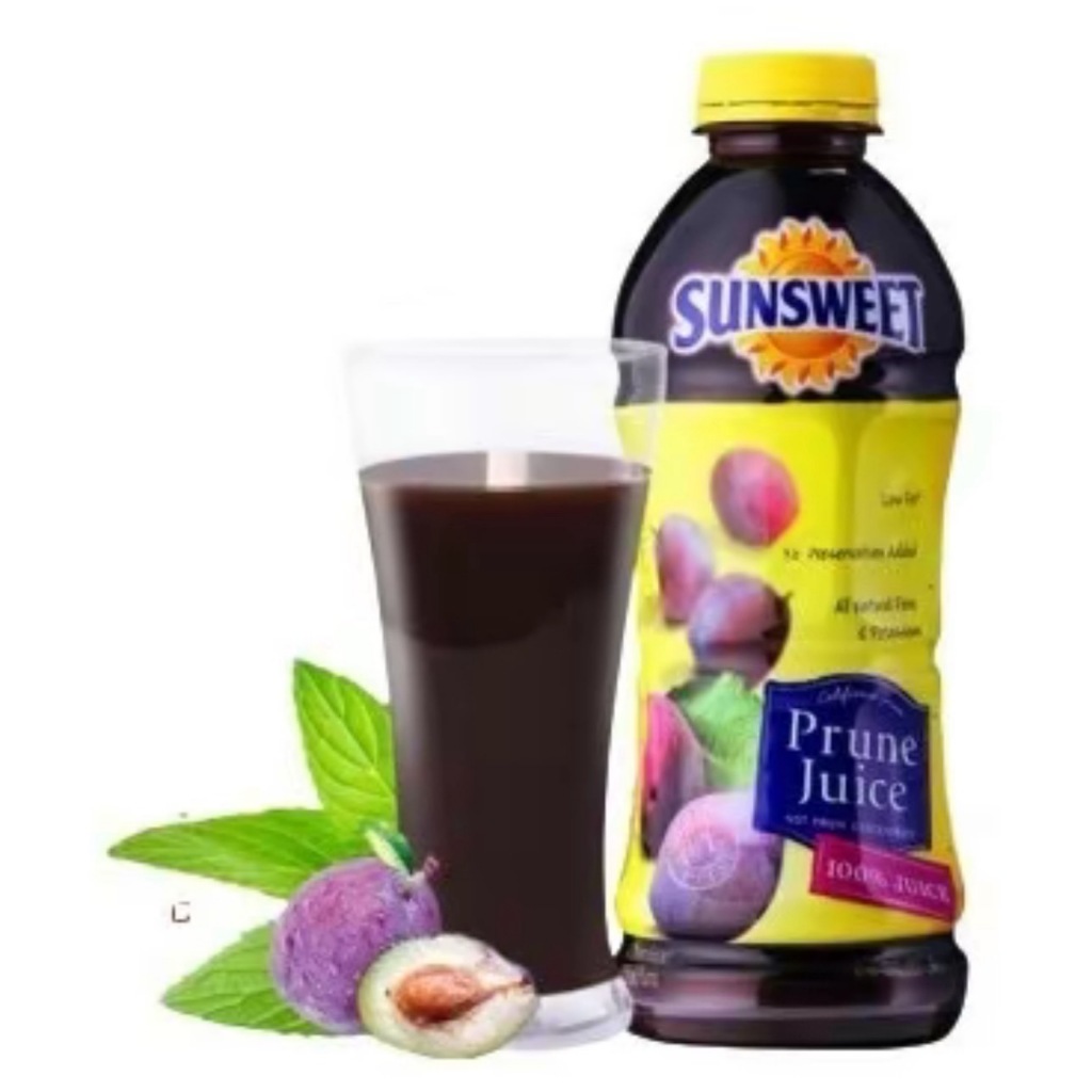 น้ำลูกพรุน Sunsweet Prune Juice น้ำลูกพรุน ขวดใหญ่ 946ml ซันสวีท ธัญพืช SUNSWEET น้ำผลไม้