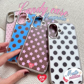 *สินค้าตำหนิ เคสด้านและเคสกระจก อ่านรายละเอียดก่อนสั่ง เพื่อประโยชน์ต่อตัวท่าน* เคสแม่เหล็กขอบเงิน JerryxKimdotstick⭐️